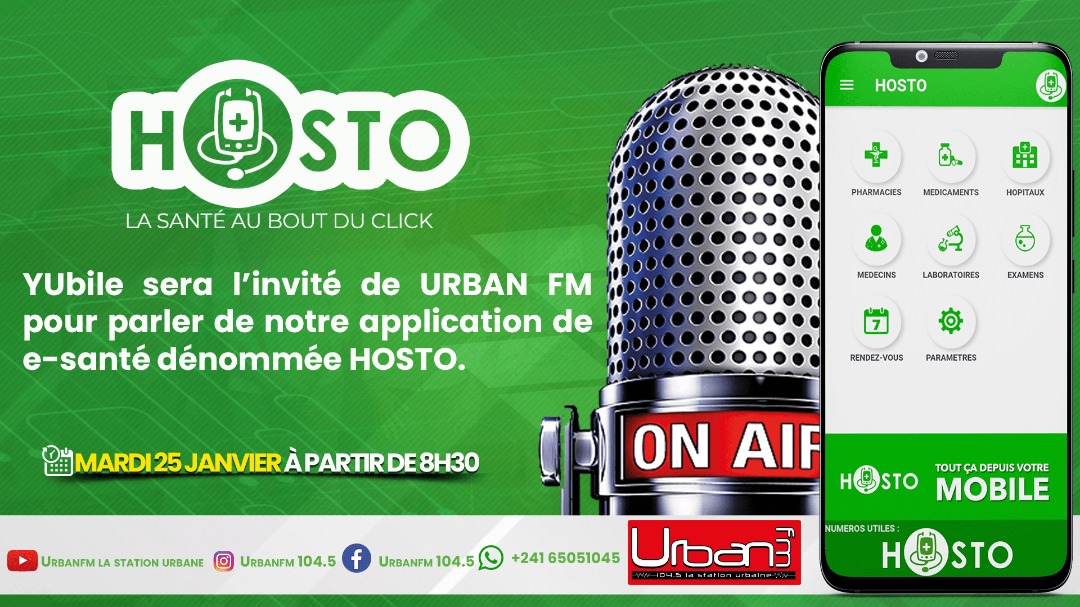 Invité sur UrbanFM pour le lancement officiel d'HOSTO